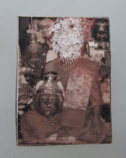 รูปพระเกจิแผ่นยันต์ตะกั่ว