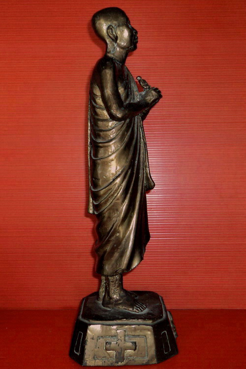 รูปหล่อยืนหลวงพ่อโอภาสี อาศรมบางมด สูง 13.5 นิ้ว สวยมากค่ะ