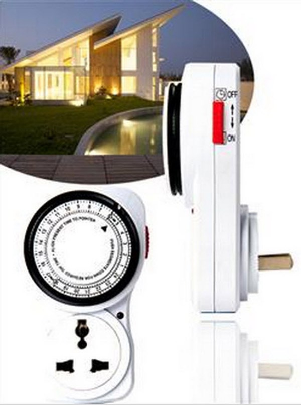 โล็ะสต็อกถูกๆ เคาะเดียว เครื่องตั้งเวลาเปิด-ปิดไฟ 24 ชั่วโมง 001