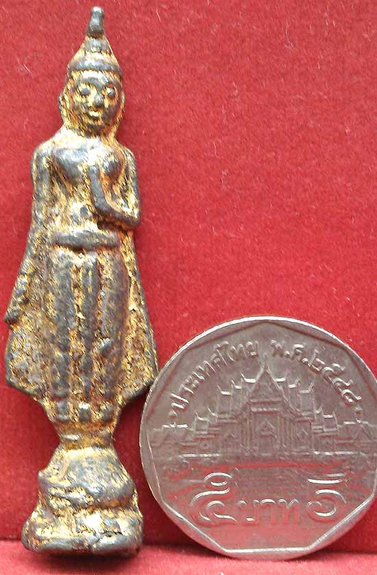 *พระกรุวัดเลียบ กทม. พิมพ์ยืน เนื้อชิน*