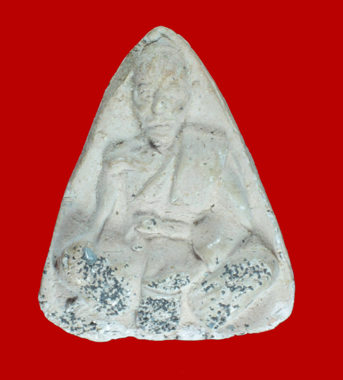 พระเนื้อผงรูปเหมือนหลวงพ่อจง พิมพ์ตรง เนื้อชมพู วัดหน้าต่างนอก อยุธยา ออกวัดประสาทบุญญาวาส กทม.