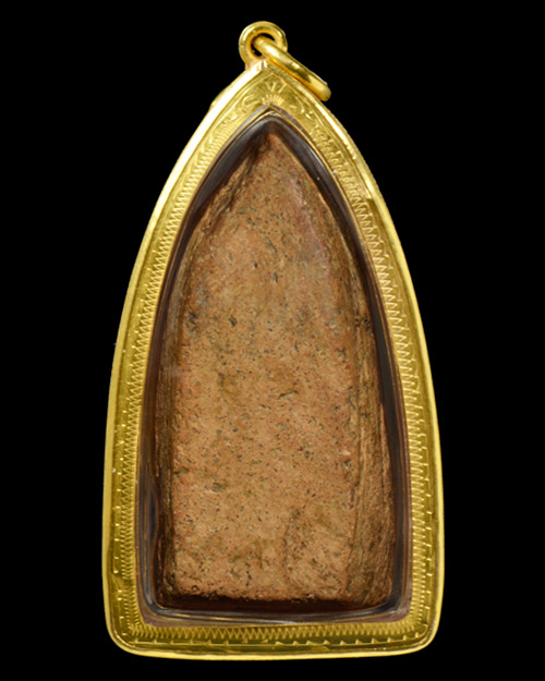 พระขุนแผนพลายเดี่ยว กรุบ้านกร่าง จ.สุพรรณบุรี พิมพ์หน้าฤาษี เนื้อดิน สภาพสวยมากมาก+เลี่ยมทอง+บัตร