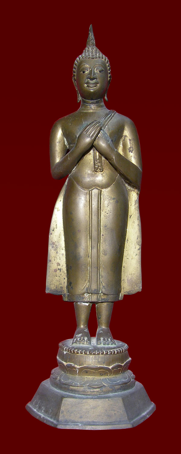 พระบูชายืน ปางรำพึง (วันศุกร์) รัชกาล