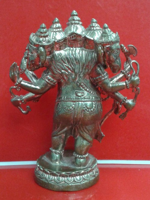 พระปัญจะมุขคเณศ  (พระคเณศ 5 เศียร 10 กร) ขนาดสูง 6.5 ซ.ม.