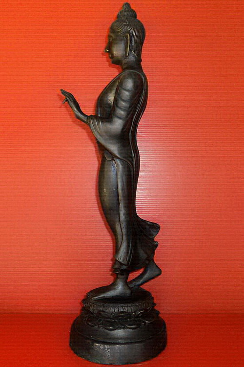 พระพุทธนวฤทธิ์ วัดโพธิ์งาม จ.นครนายก ปางลีลา สูง 17 นิ้ว สวยมากค่ะ