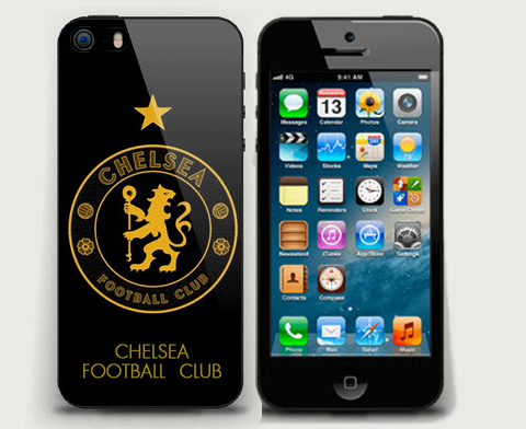 Chelsea iphone5s hard case คุณภาพดี ตัวเคสสีดำ