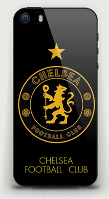 Chelsea iphone5s hard case คุณภาพดี ตัวเคสสีดำ