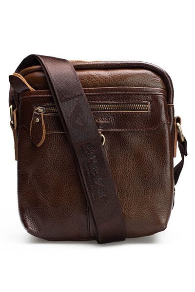 กระเป๋าสะพายหนังแท้รุ่นห่วงกลาง