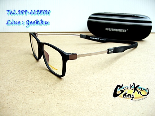 แว่นตา SPORT HUMMER (H-07)  กรอบสีดำ เหมาะสม: สำหรับนักกีฬา หรือ นำไปตัดสายอ่านหนังสือคล้องติดตัวได้