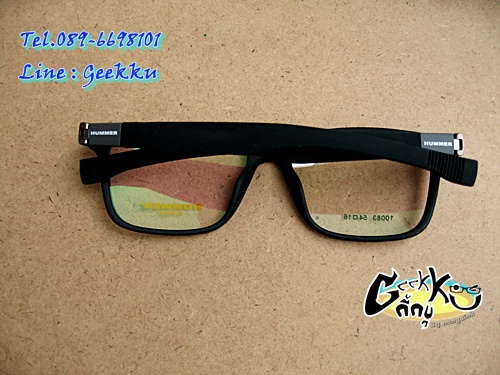 แว่นตา SPORT HUMMER (H-07)  กรอบสีดำ เหมาะสม: สำหรับนักกีฬา หรือ นำไปตัดสายอ่านหนังสือคล้องติดตัวได้
