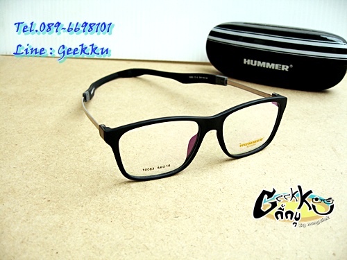 แว่นตา SPORT HUMMER (H-07)  กรอบสีดำ เหมาะสม: สำหรับนักกีฬา หรือ นำไปตัดสายอ่านหนังสือคล้องติดตัวได้