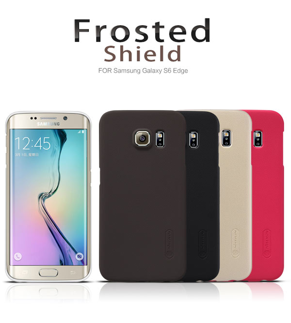 Nillkinแท้ เคสฝาหลังซัมซุงS6 Edge รุ่น Super Frosted Shield สีทอง