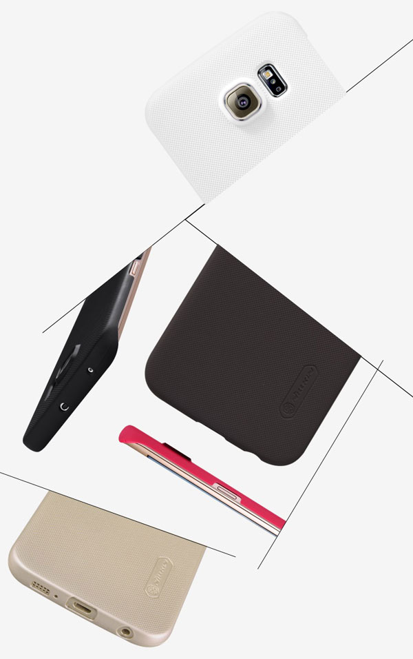 Nillkinแท้ เคสฝาหลังซัมซุงS6 Edge รุ่น Super Frosted Shield สีดำ