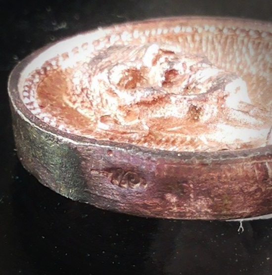 เหรียญหล่อล้อแม๊กซ์เล็ก เนื้อเงิน หลวงปู่คำพันธ์ โมสปัญโญ ปี ๒๕๓๔ #1