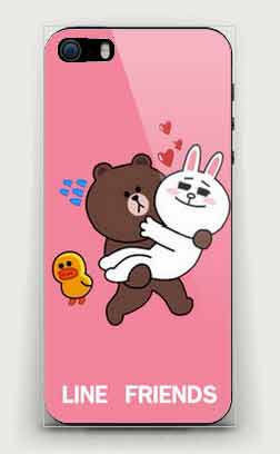 line frindes iphone5 case pvc คุณภาพดี
