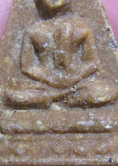 พระพุทธสมาธิหลังยันต์เทาะว์ เนื้อผง วัดบ่อวิน จ.ชลบุรี หลวงปู่ทิมปลุกเสก   