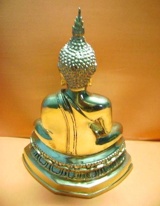 พระบูชาเนื้อทองเหลืองประจำวันพฤหัส (ปางสมาธิ หรือ ปางตรัสรู้) หน้าตัก 5 นิ้ว
