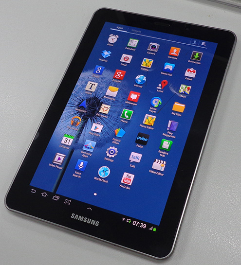 SAMSUNG Galaxy Tab 7.7 สภาพสวยเทพ ยกกล่องเลย ,รุ่นนี้โทรได้,พิเศษแถม FLIP CASE