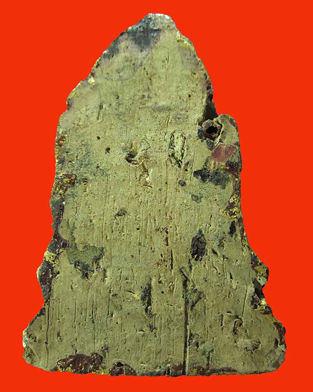 พระโคนสมอ พิมพ์ซุ้มเรือนแก้ว เนื้อดิน ปิดทองเก่า อยุธยา