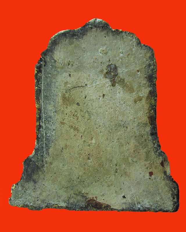 พระโคนสมอ  พิมพ์ซุ้มปราสาท เนื้อดิน ปิดทองเก่า อยุธยา ขนาด