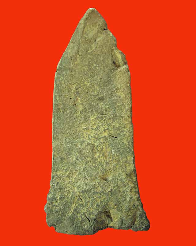 พระโคนสมอ  พิมพ์ปางรำพึงเนื้อดิน ปิดทองเก่า อยุธยา