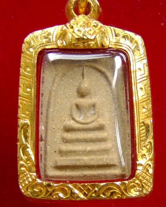 สมเด็จคะแนน หลังยันต์เฑาะว์ เลี่ยมทอง (8)