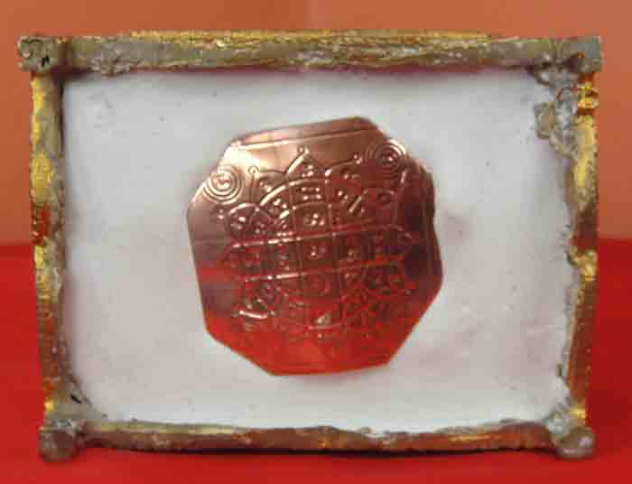 หลวงพ่อเงินเนื้อทองเหลือง ปัดทอง หน้าตัก 3 นิ้ว