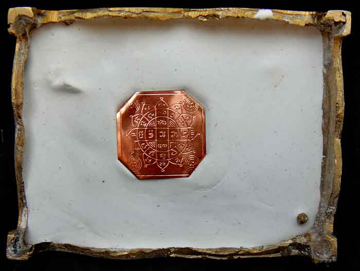 หลวงพ่อเงินเนื้อทองเหลืองปัดเงา หน้าตัก 5 นิ้ว ใต้ฐานอุดแผ่นยันต์โภคทรัพย์ วัตถุมงคลเสริมสิริมงคล เส