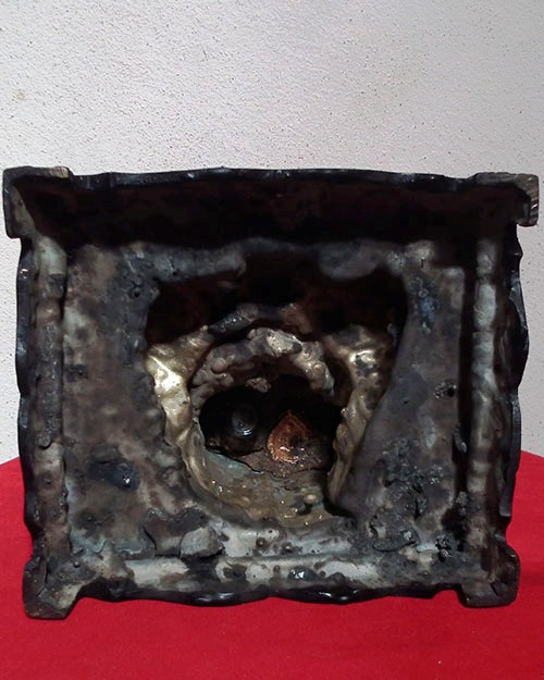 พระบูชา หลวงปู่ไม อินทสิริ  ขนาดหน้าตัก ๕ นิ้ว ปี.๒๕๕๕