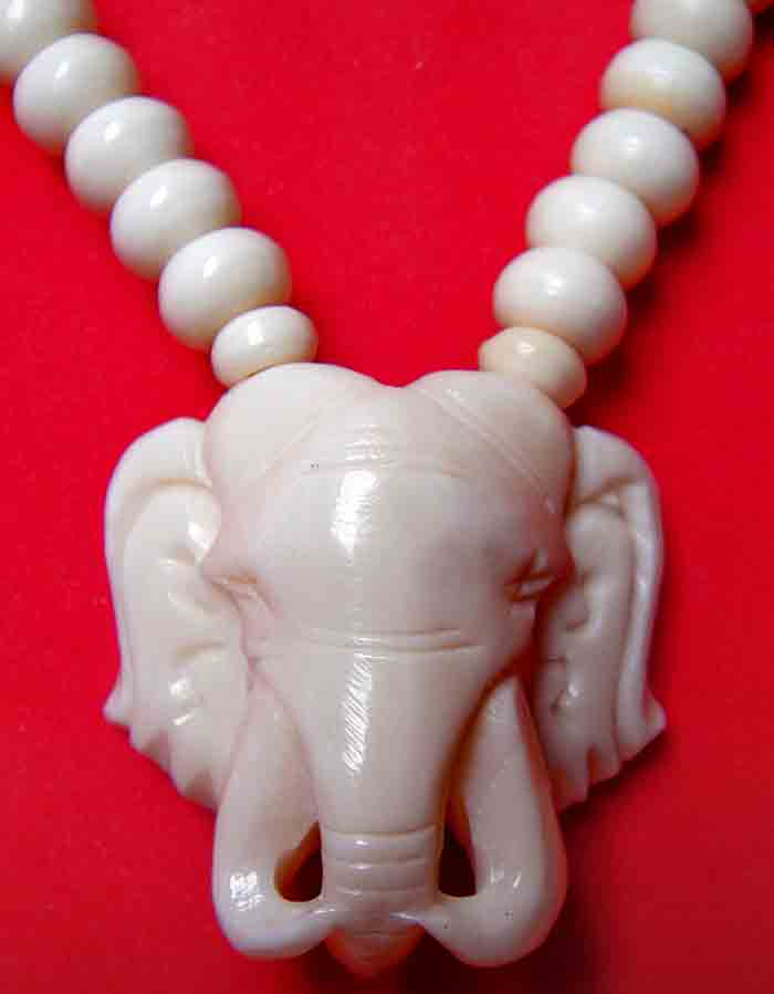 ***ราคาพิเศษวันหยุด***สร้อยกระดูกนกกระจอกเทศ (Bone)  งานฝีมือช่างเก่า สวยตามรูป