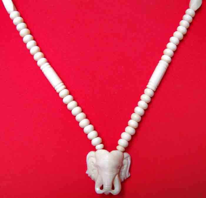 ***ราคาพิเศษวันหยุด***สร้อยกระดูกนกกระจอกเทศ (Bone)  งานฝีมือช่างเก่า สวยตามรูป