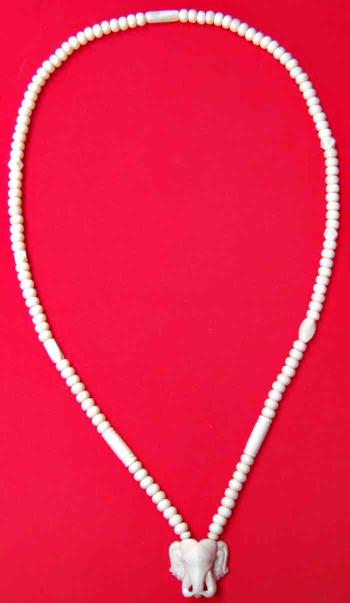 ***ราคาพิเศษวันหยุด***สร้อยกระดูกนกกระจอกเทศ (Bone)  งานฝีมือช่างเก่า สวยตามรูป