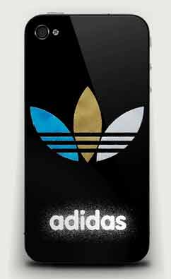 adidas iPhone4/4s case pvc เคสแข็ง