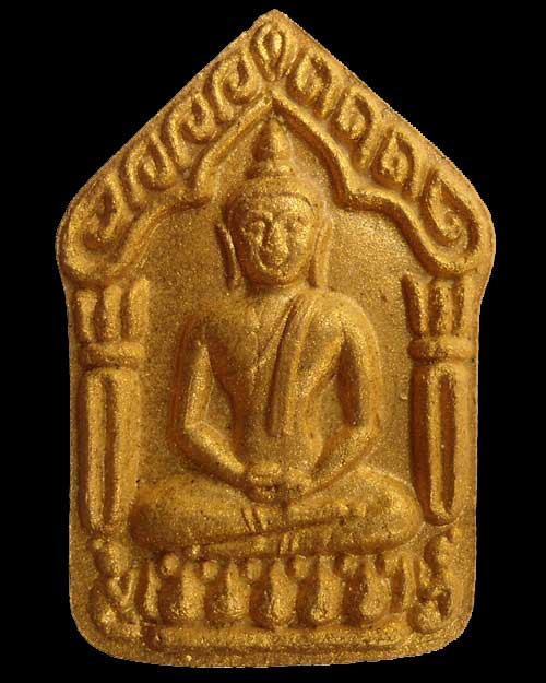 ### ขุนแผนพรายผงกุมาร รุ่นวางศิลาฤกษ์ ปี ๕๕ เหลือง ตระกรุดคู่ พิมพ์ใหญ่ วัดละหารไร่ ระยอง 4