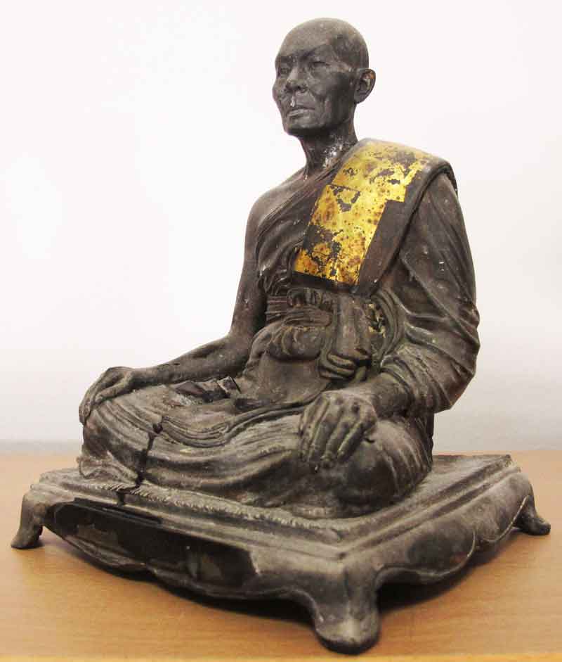 พระบูชา หลวงพ่อคลี่ วัดครุนอก อ.พระประแดง จ.สมุทรปราการ ขนาด 5 นิ้ว