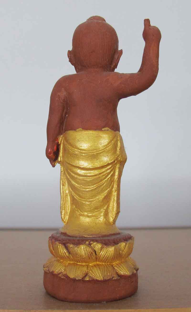 พระพุทธเจ้าองค์น้อย  เนื้อว่านแดง  