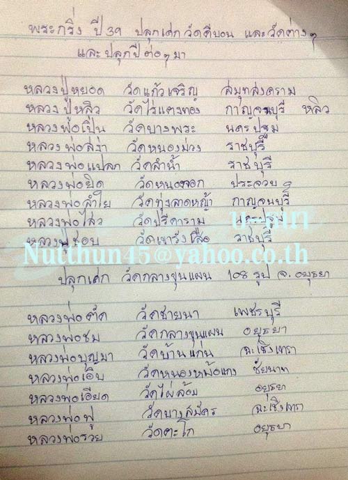 พระกริ่งมหาประเรศ รุ่นสร้างอุโบสถ มีจาร วัดดีบอน ปี 2539 ราชบุรี