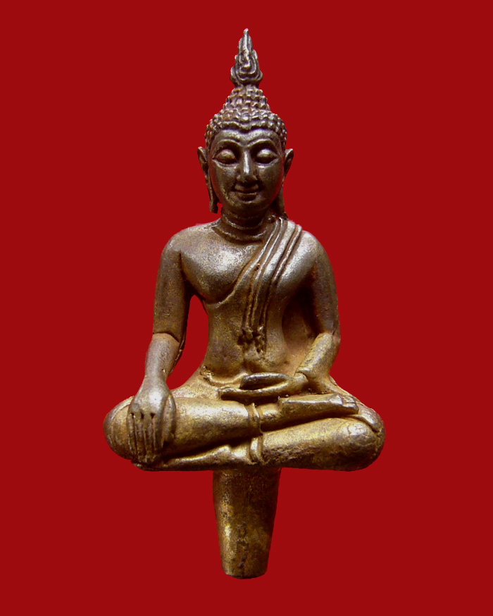 พระยอดธง รุ่นคูณมหากุศล ปี2540 เนื้อนวะโลหะ ตอกโค๊ต