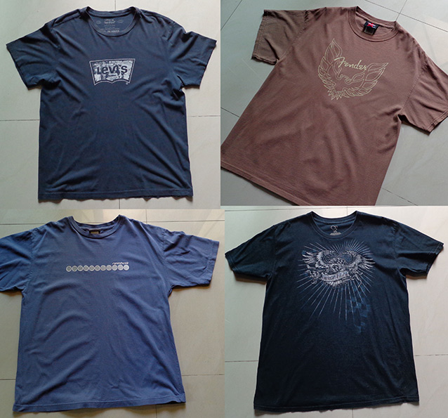 เสื้อแบรนด์ดัง4ตัว เบอร์Lทั้งหมด มี LEVI'S มี FENDER มี REEBOK และ OP