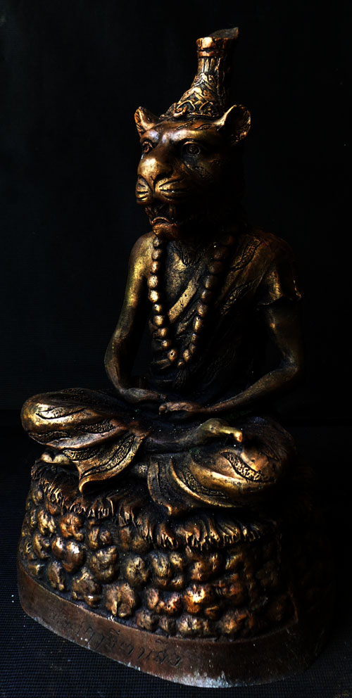 หลวงพ่อฤาษีหน้าเสือ เนื้อทองเหลือง หน้าตัก5นิ้ว พุทธศิลป์ใหม่ สวยงาม ลายละเอียดชัดสวยตามภาพ