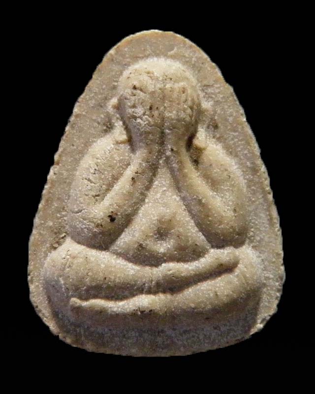 พระปิดตามหาลาภ เนื้อผงเกสร ปี๒๕๓๗ หลวงพ่อยิด วัดหนองจอก ประจวบฯ