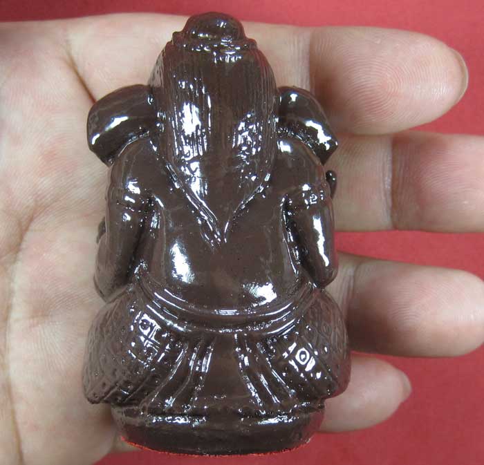 พิฆเณศรเนื้อผงเหล็กไหล+ผงเหล็กน้ำพี้ขนาดบูชา 2 นิ้ว หลวงปู่คำบุ คุตฺตจิตฺโต วัดกุดชมภู จ.อุบลราชธานี