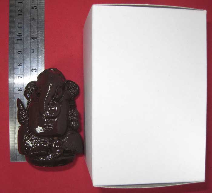 พิฆเณศรเนื้อผงเหล็กไหล+ผงเหล็กน้ำพี้ขนาดบูชา 2 นิ้ว หลวงปู่คำบุ คุตฺตจิตฺโต วัดกุดชมภู จ.อุบลราชธานี