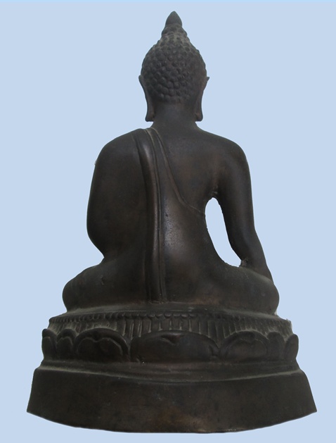 พระบูชาย้อนยุค เนื้อโลหะ ก้นอุดดิน หน้าตัก 4.5 นิ้ว สวยครับ เคาะแรกครับ