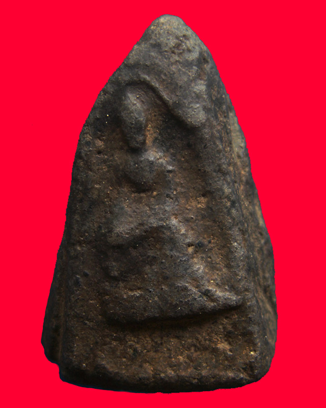 หายาก !! พระซุ้มยอ เนื้อดินดำ จ.สุโขทัย พระหนา