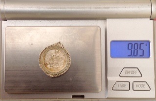 (เคาะเดียว) เหรียญหล่อ เนื้อเงิน หลวงพ่อเปิ่น วัดบางพระ รุ่น สร้างเจดีย์ วัดบางนาใน (หนัก9.85g)