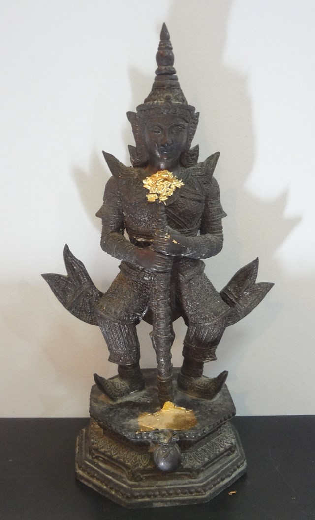  ท้าวเวสสุวรรณ รุ่น200ปี วัดสุทธาราม เกศถอดได้ สูง 14 นิ้ว