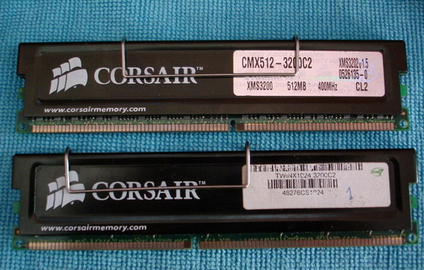 แรม pc  ddr 1 pc3200 (บัส400) CORSAIR xms3200 แบบ twinx 1024  1G  เทพสุดๆ