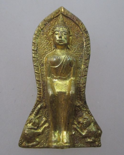 "เคาะเดียว"เหรียญพระพุทธปางป่าเลไลย์ วัดสุวรรณบรรพต จ นครราชสีมา ที่ระลึกในการสร้างพระอุโบสถ