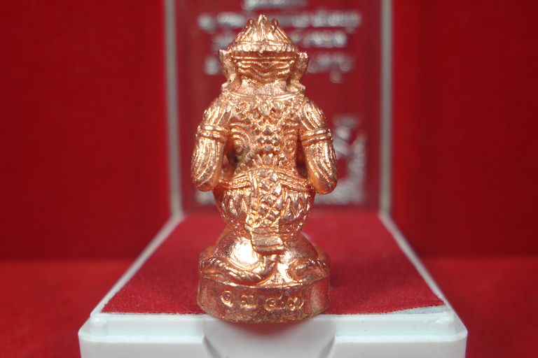 หนุมานมหาปราบไพรี เนื้อทองแดงนอก หลวงปู่บัว ถามโก